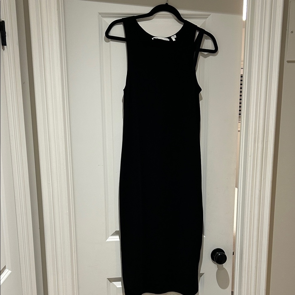 Helmut Lang Black Midi Dress